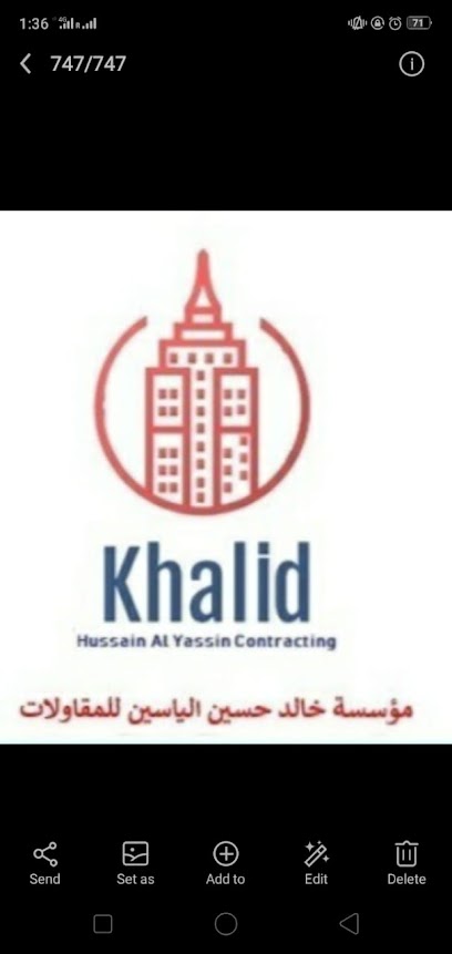 شركة خالد حسين الياسين للمقاولات - Saudi Arabia|Al Khobar 34225|Khalid Bin Waleed Street