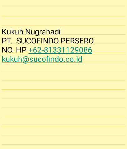 التفتيش ، الاختبار غير الإتلافي والشهادات مكتب SUCOFINDO - ينبع - +62 813-3112-9086